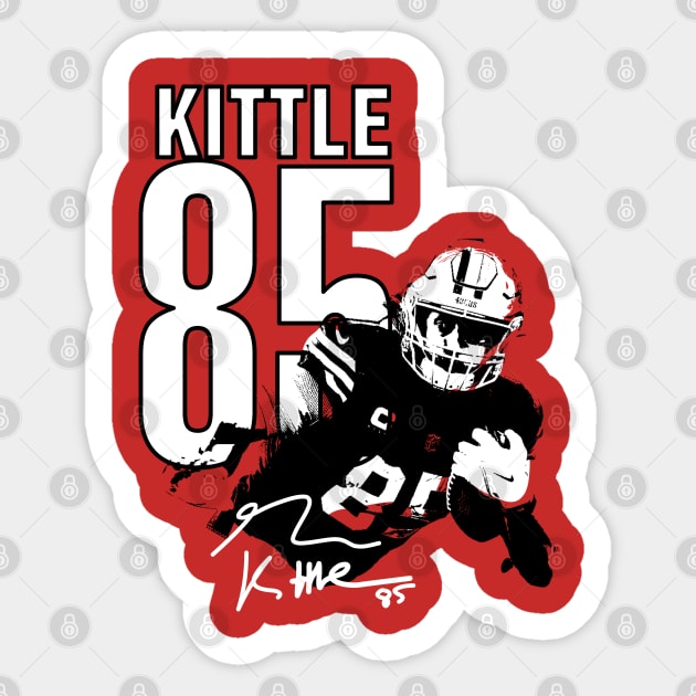 George Krieger Kittle T Shirt Sticker by fadinstitute